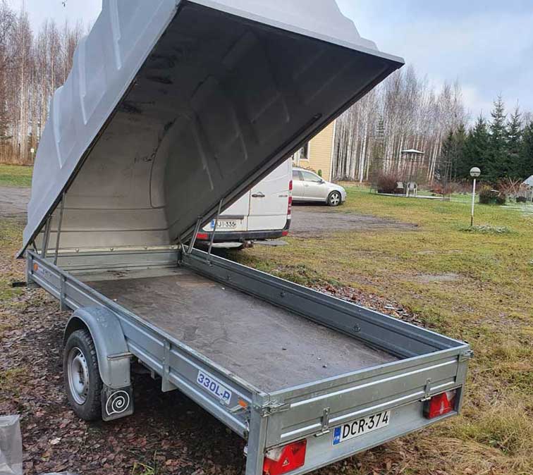 Vuokraa katettu Karhu 330 peräkärry edullisesti - Karttula, Kuopio